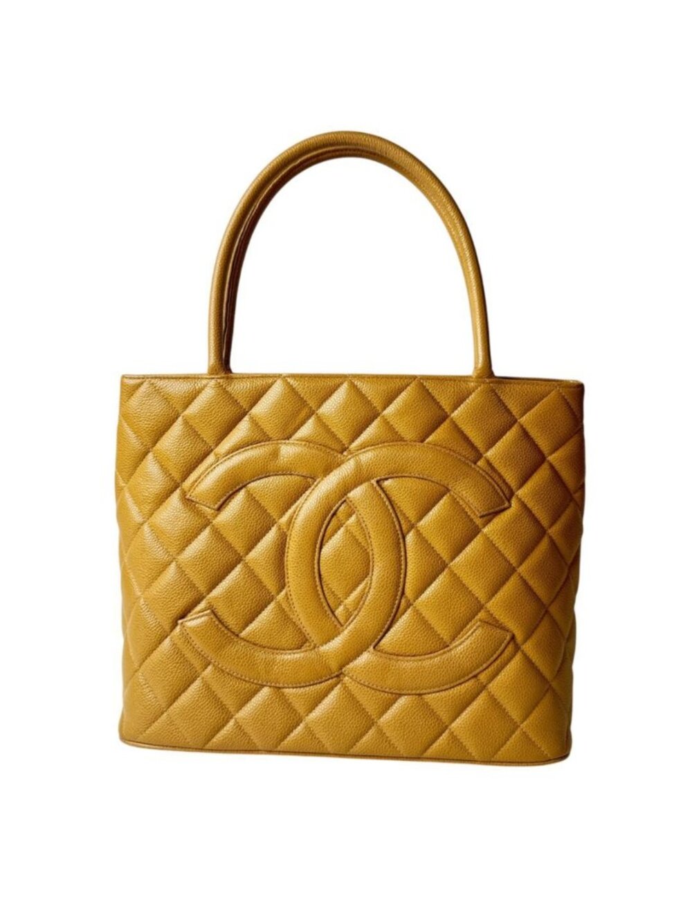 Chanel Caviar Leather Quilted Medallion Tote Bag